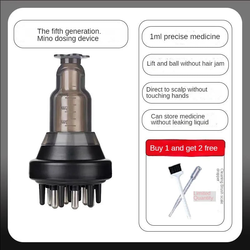 Hair Growth Scalp Medicine Supplying Device Ball Smear